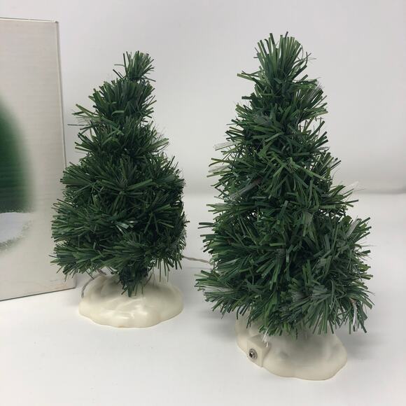 Dept 56 Frosty Light Trees Fiber Optic 52844 Snow Village Accessory Christmas - Picture 3 of 4